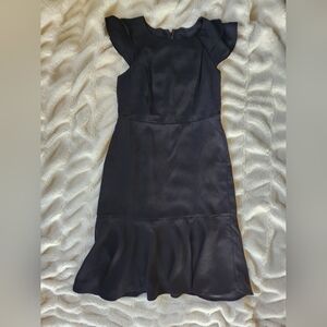 Banana Republic size 10 little black dress short sleeve dress flutter sl…